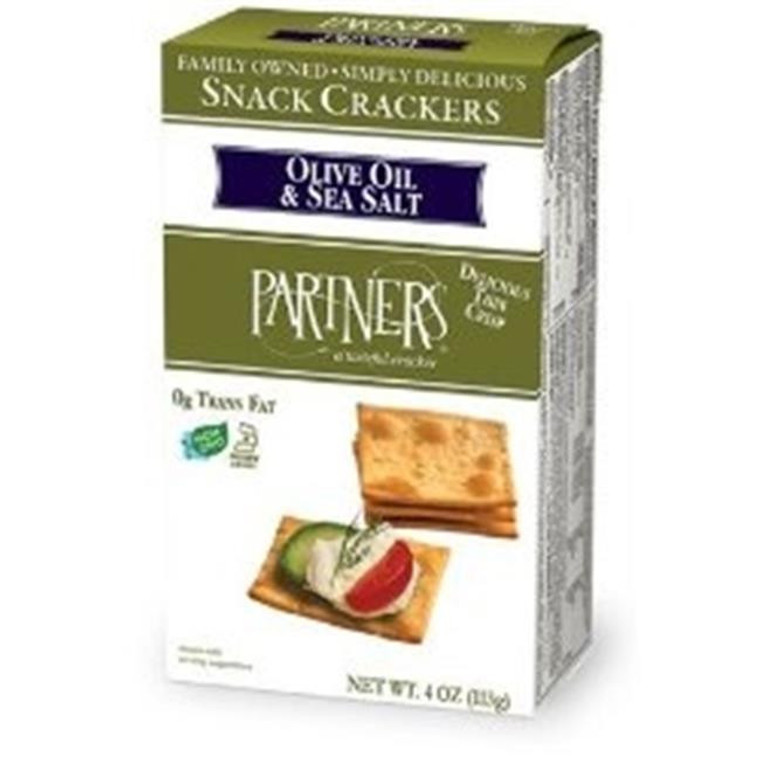 PRTNRS OLV/OIL SSLT CRKR ( 6 X 4 OZ )