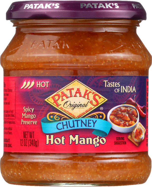 PATAK'S HOT MANGO CHUTNEY ( 6X12OZ )
