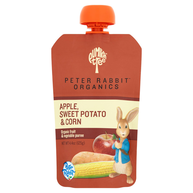 PETER RABBIT ORGANICS SWEET POTATO, CORN & APPLE SNACK ( 10X4.4 OZ )