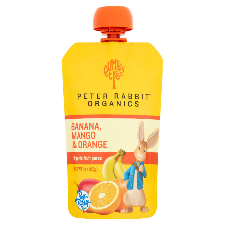 PETER RABBIT ORGANICS MANGO, BANANA AND ORANGE ( 10X4OZ )