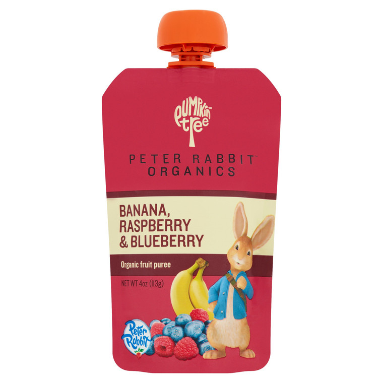 PETER RABBIT ORGANICS RASPBERRYXBLUEBERRYXBANANA ( 10X4 OZ )