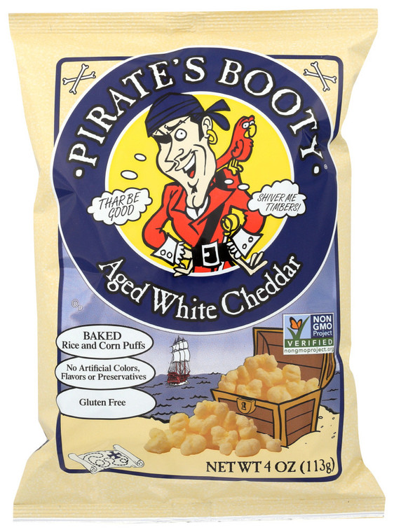 PIRATES WHT CHD NON GMO ( 12 X 4 OZ )