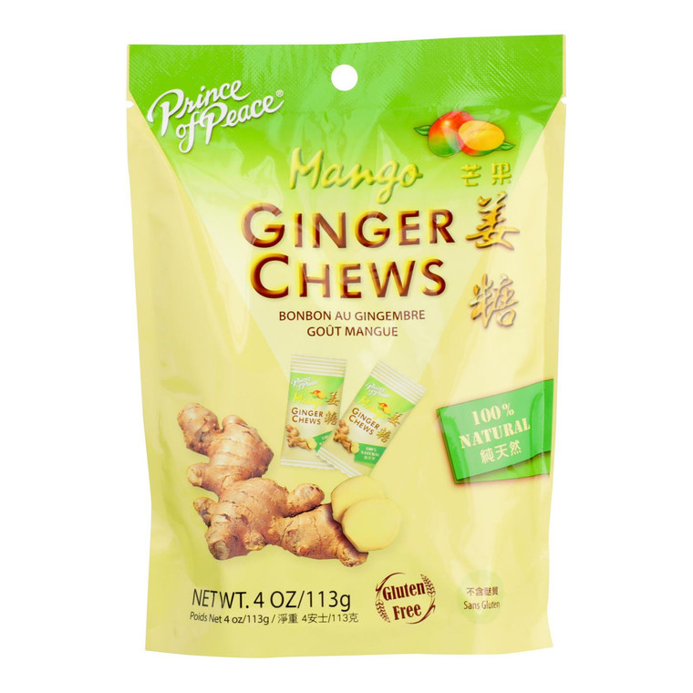 PRINCE GINGER MANGO CHEW ( 1 X 4 OZ )