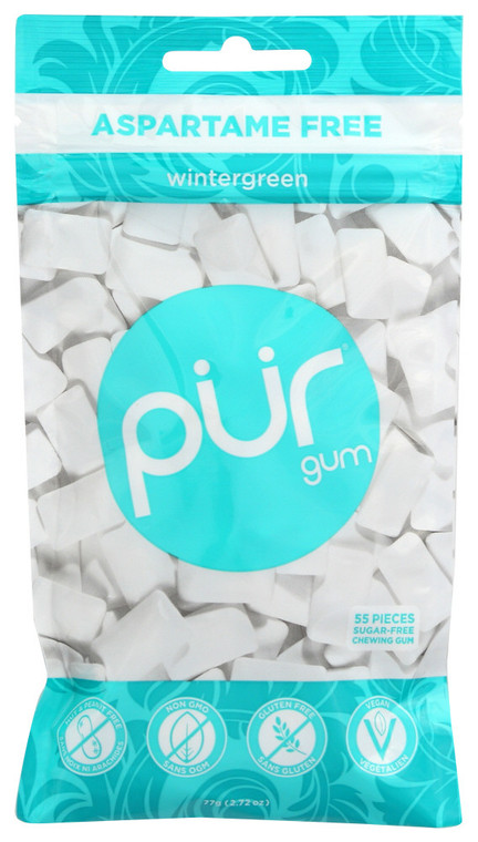 PUR GUM WNTRGRN 55 PCS ( 12 X 2.72 OZ )