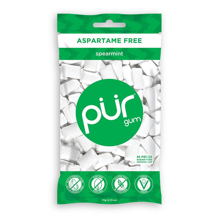 PUR GUM SPEARMINT 55 PCS ( 12 X 2.72 OZ )
