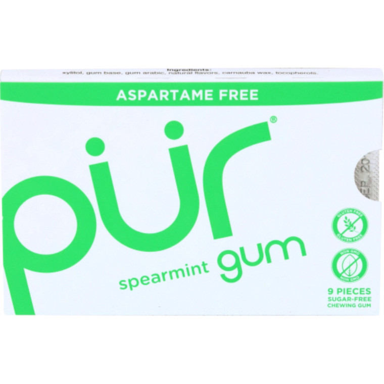 PUR GUM PUR GUM SPEARMINT 9 PC ( 12X12.6 GRAM )