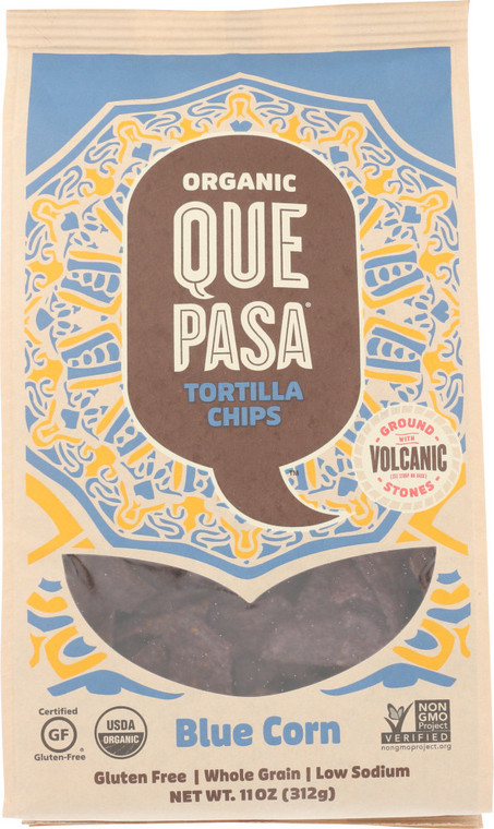 QUE PASA TORTCHP BLU ( 6 X 11 OZ )