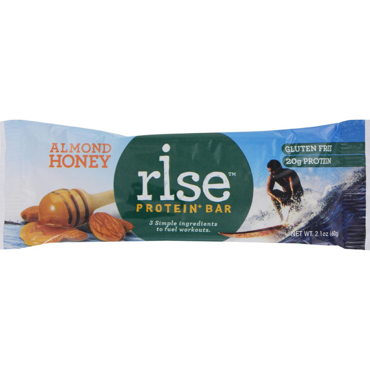 RISE FOODS ALMOND HONEY PROTEIN BAR ( 12X2.1 OZ )