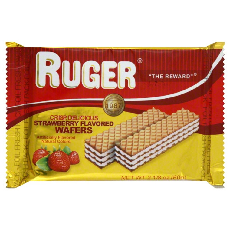 RUGER WAFER STRAWBERRY ( 12 X 2.12 OZ )