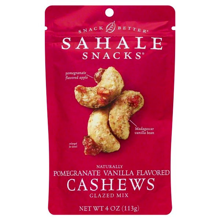 SAHALE SNACKS CASHEWS GLAZED NUTS ( 6X4 OZ )