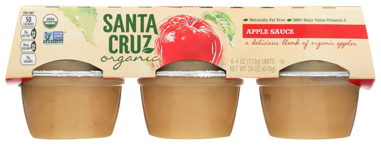 SANTA CRUZ APPLESAUCE ( 12X6X4 OZ )