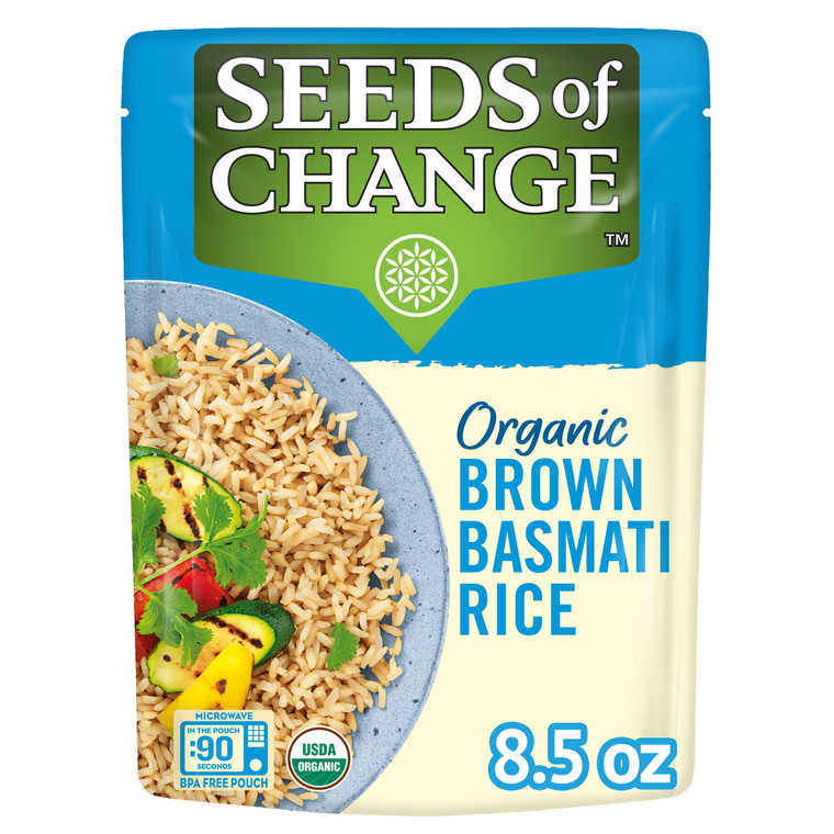 SEEDS OF CHANGE RISHIKESH WHOLE GRAIN BROWN BASMATI RICE ( 12X8.5OZ )