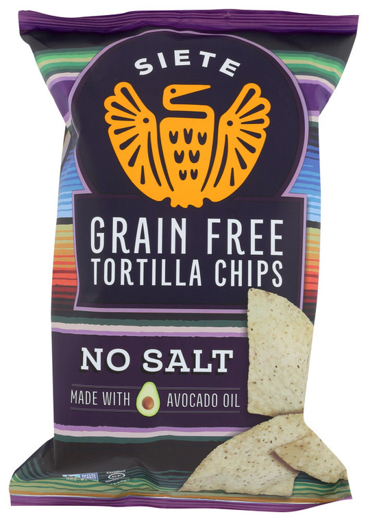 SIETE TORT CHPS NO SALT ( 12 X 5 OZ )