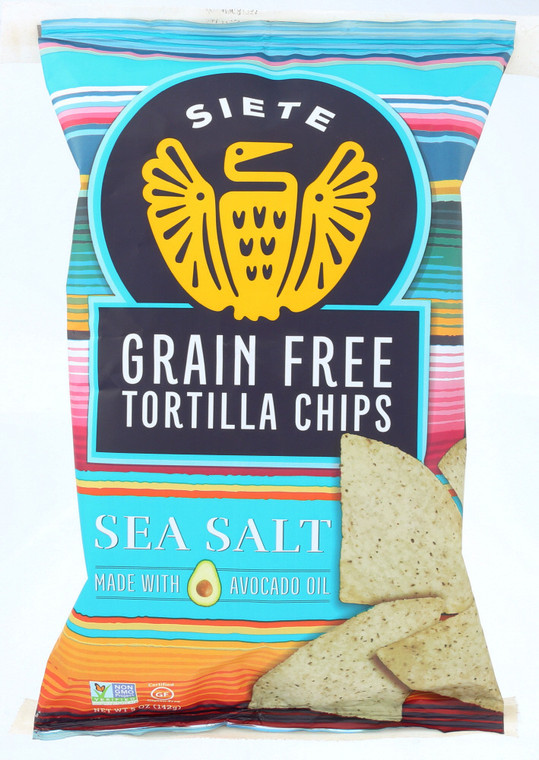SIETE TORT CHPS SEA SALT ( 12 X 5 OZ )