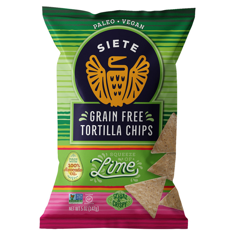 SIETE TORT CHPS LIME ( 12 X 5 OZ )