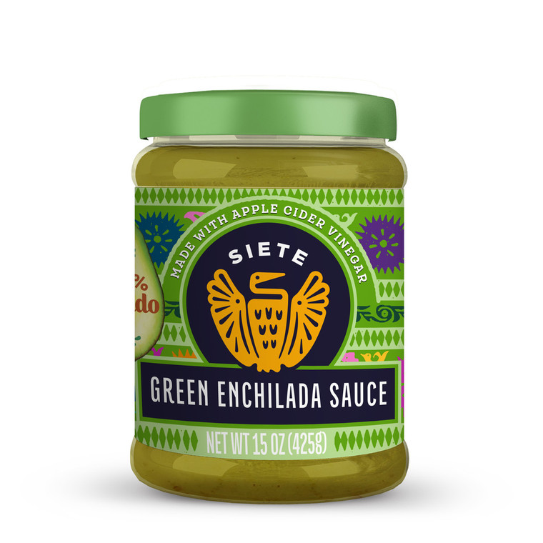 SIETE GRN ENCHILDA SAUCE ( 6 X 15 OZ )