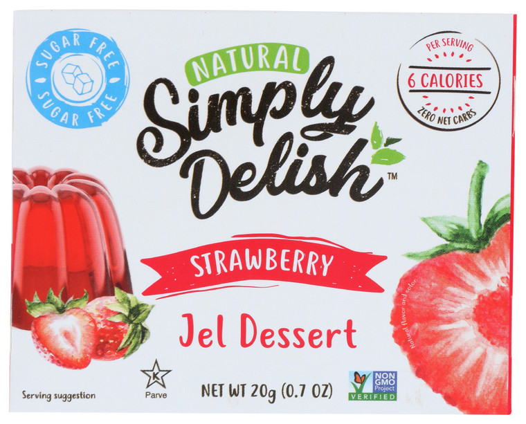 SMPLY DEL STRAW JEL DSRT ( 6 X 0.7 OZ )