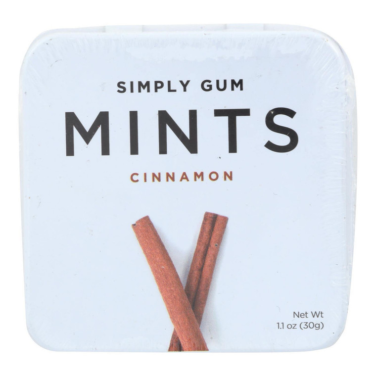 SIMPLY GUM CINNAMN MINTS ( 6 X 30 CT )