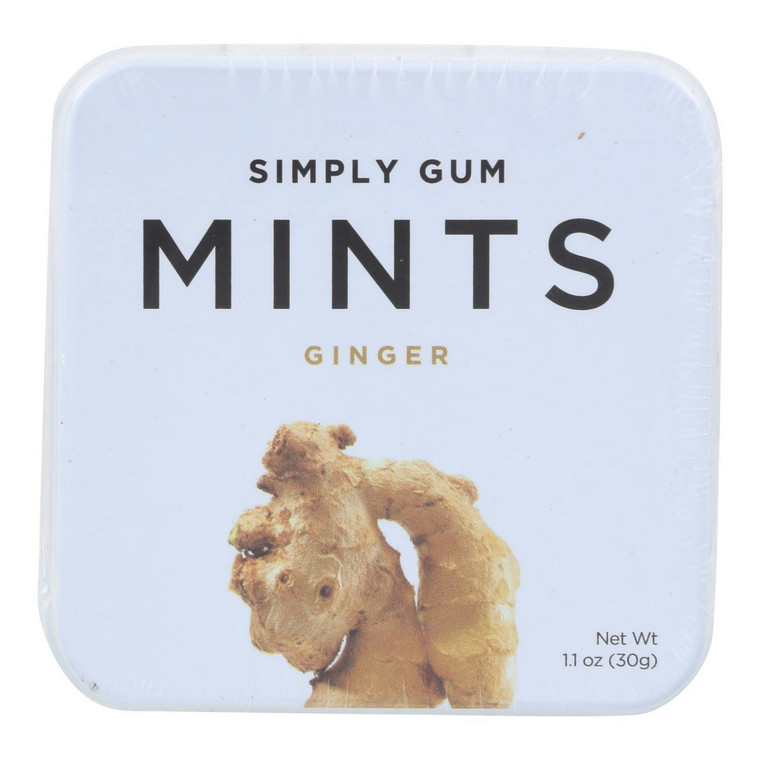 SMPLY GUM GINGER MINTS ( 6 X 30 CT )