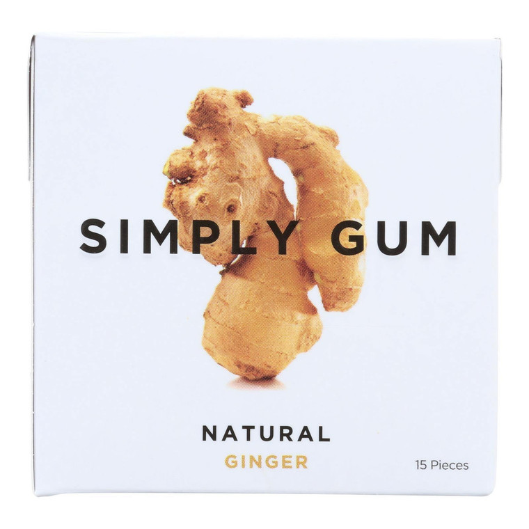 SIMPLY GUM ALL NATURAL GUM GINGER ( 12X15 CT )