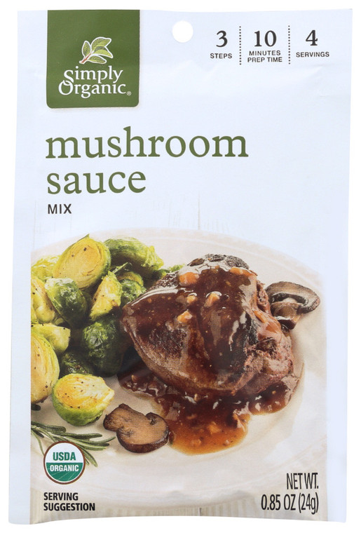 SIMPLY ORGANIC MUSHROOM SAUCE ( 12X0.85OZ )