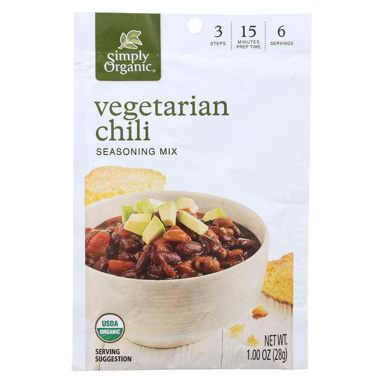 SIMPLY ORGANIC VEGET CHILI SSN ( 12X1OZ )