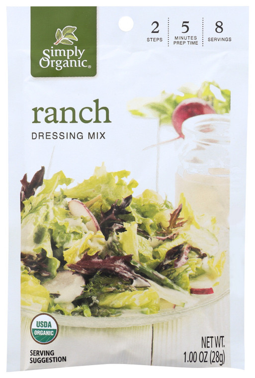 SIMPLY ORGANIC RANCH SALAD DRESSING MIX ( 12X1 OZ )
