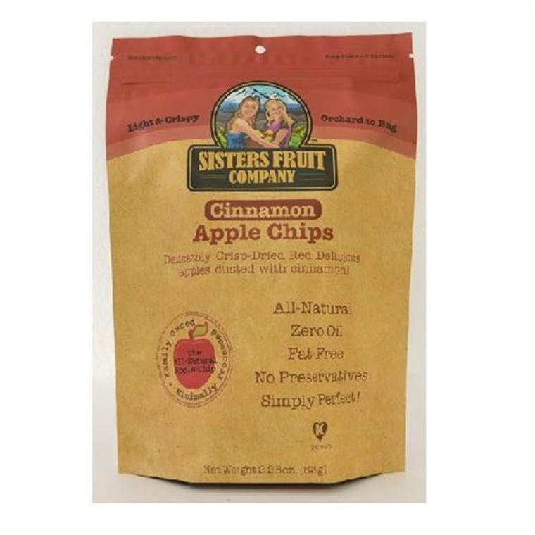 SISTERS FRUIT COMPANY CINNAMON APPLE CHIPS ( 12X2.25 OZ )