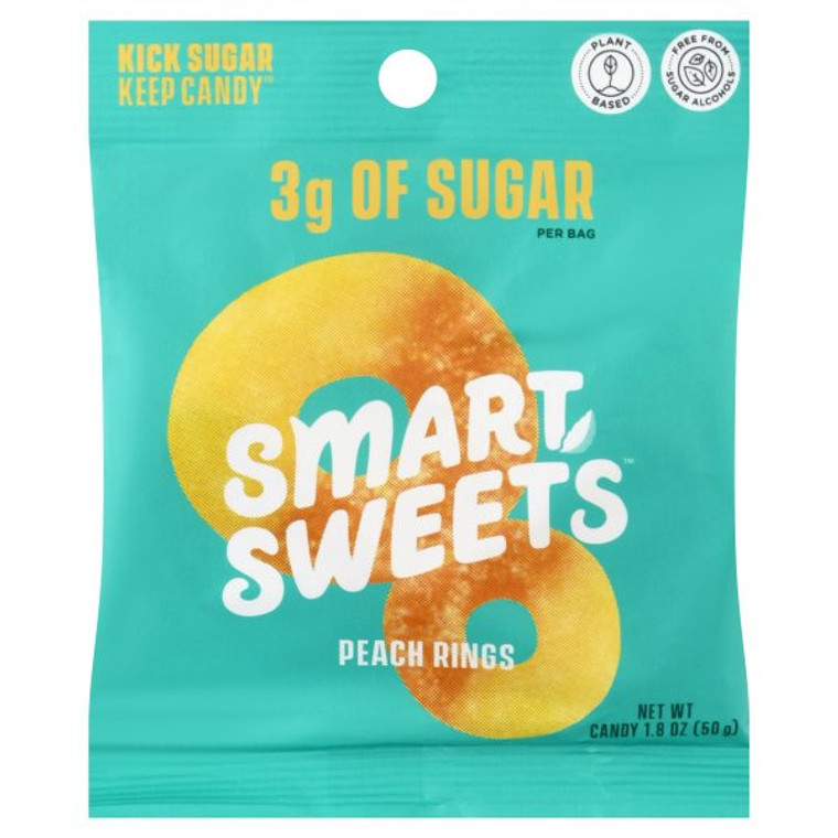 SMARTSWT GUMMY PCH RINGS ( 12 X 1.8 OZ )