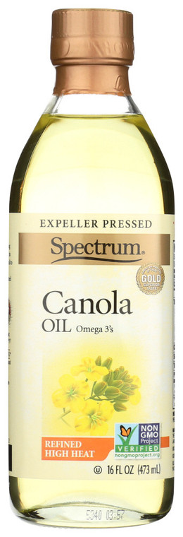 SPECTRUM NATURALS REF CANOLA OIL ( 12X16OZ )