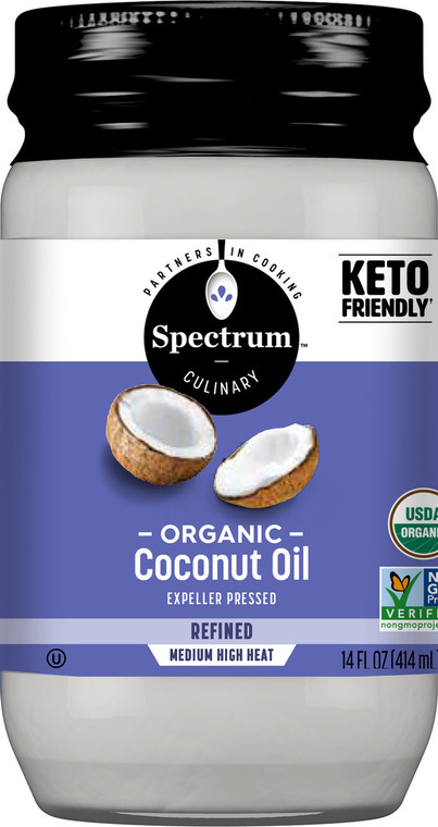 SPECTRUM NATURALS REFINED COCONUT OIL ( 12X14 OZ )