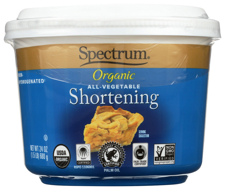 SPECTRUM NATURALS SHORTENING ( 12X24 OZ )