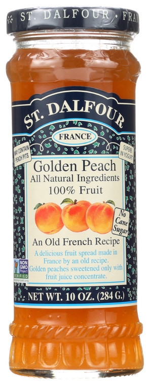 ST. DALFOUR PEACH 100% FRUIT CONSERVE ( 6X10 OZ )