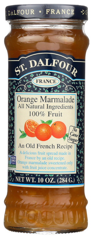 ST. DALFOUR ORANGE MARMALADE 100% FRUIT CONSERVE ( 6X10 OZ )