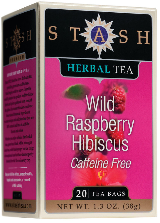 STASH TEA WILD RASPBERRY HIBISCUS TEA ( 6X20 CT )