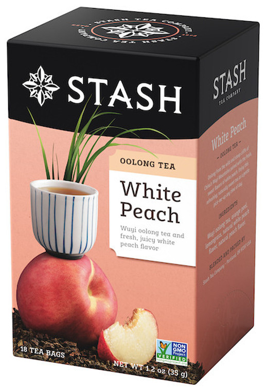 STASH TEA OOLONG WHITE PEACH WUY TEA ( 6X18 CT )