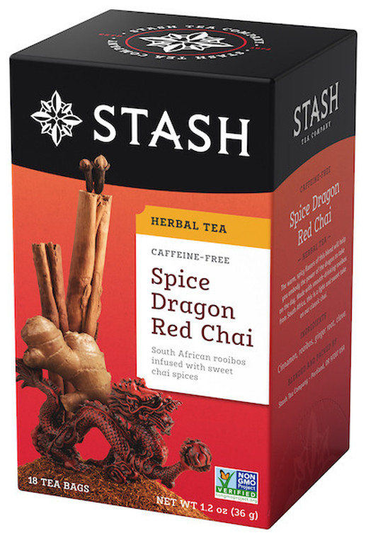STASH TEA SPC DRGN RED CHAI ( 6X18BAG )