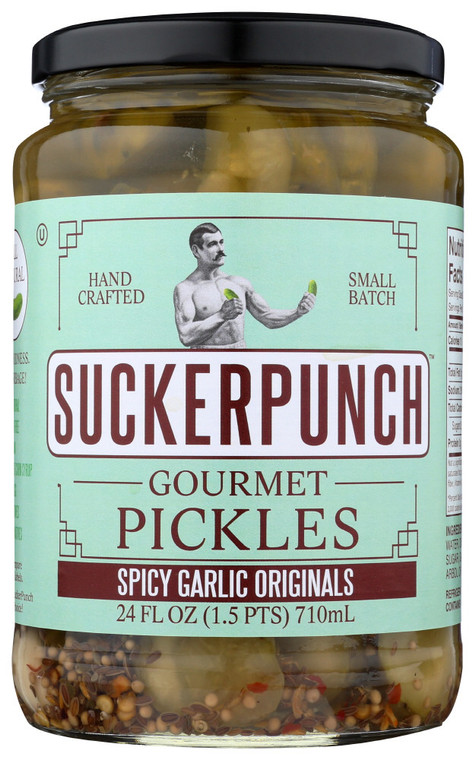 SKRPNCH PKLS SPCY GARLIC ( 6 X 24 OZ )