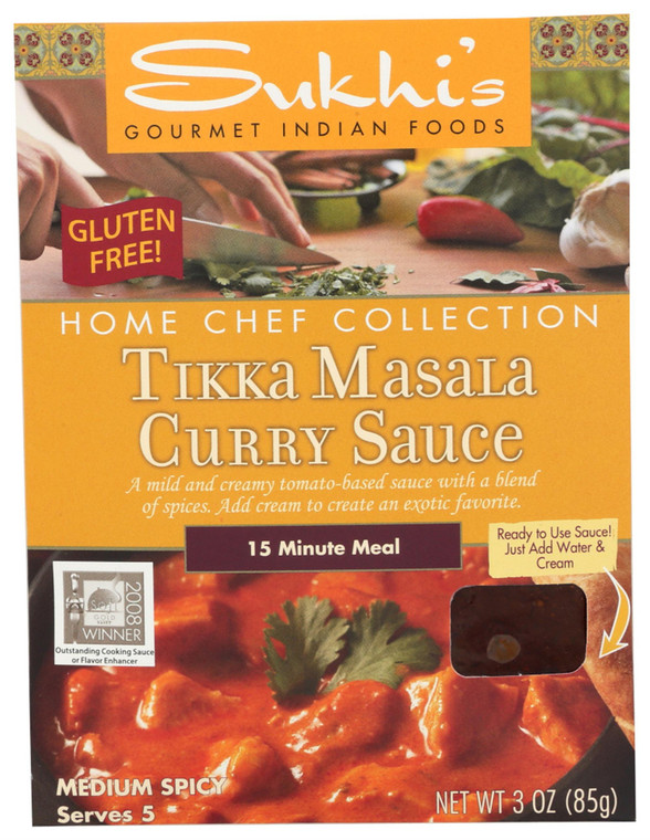 SUKHI'S GLUTEN-FREE TIKKA MASALA SAUCE ( 6X3OZ )
