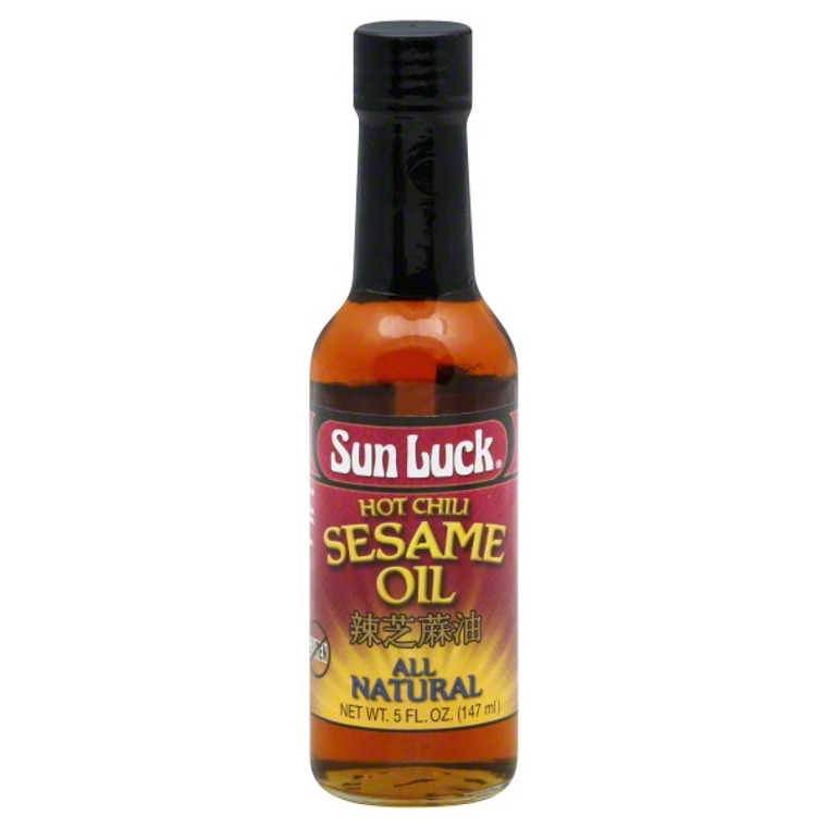 SUN LUCK HOT CHILI SESAME OIL ( 12X5 OZ )
