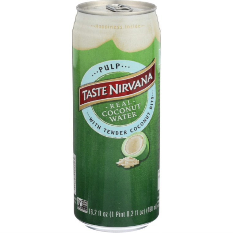 TASTE NIRVANA REAL COCUNUT WATER WITH PULP ( 12X16.2 OZ )