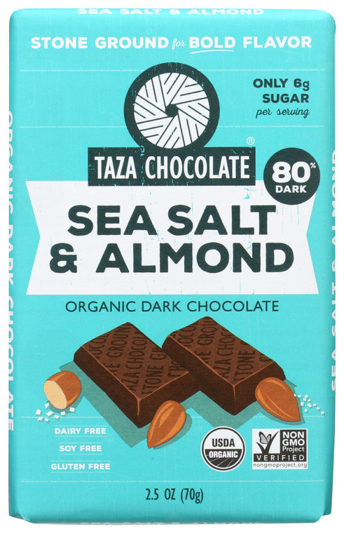 TAZA SEA SALT & ALMOND ( 10X2.5 OZ )