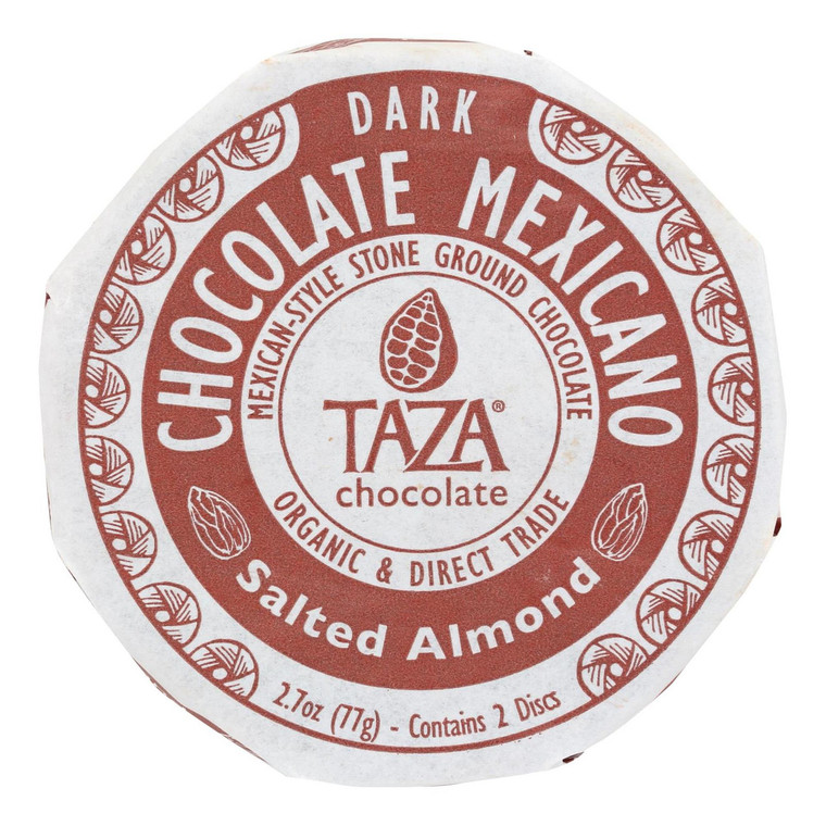 TAZA CHOCOLATE SALTED ALMOND ( 12X2.7 OZ )