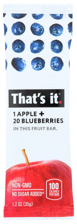THAT'S IT FRUIT BAR APPLE & BLUEBERRY ( 12X1.2 OZ )