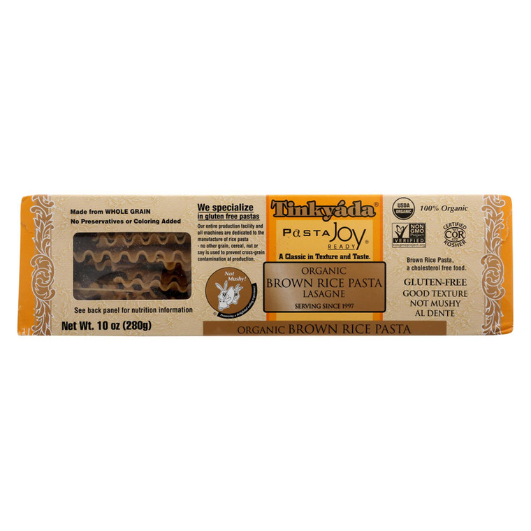 TINKYADA LASAGNA BROWN RICE PASTA ( 12X10 OZ )