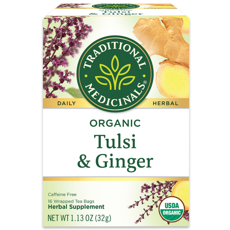 TRADITIONAL MEDICINALS TULSI WITH GINGER ( 6X16 BAG )