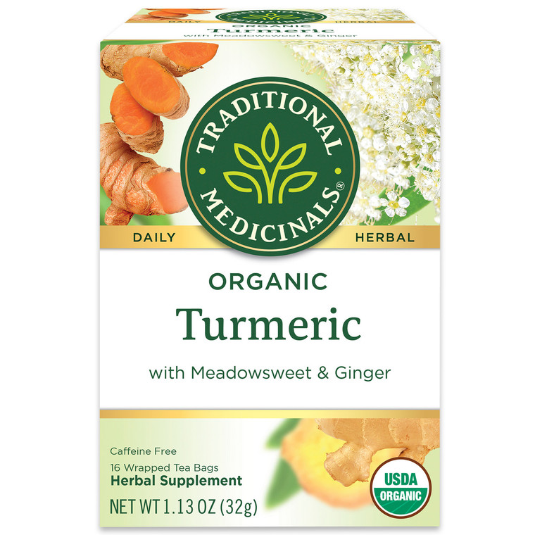 TRADITIONAL MEDICINALS TURMERIC WITH MEADOWSWEET & GINGER TEA ( 6X16 BAG )