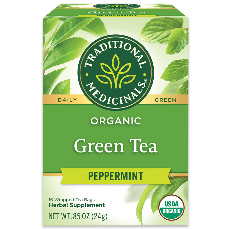 OG2 TM GRN TEA PEPPERMNT ( 6 X 16 BAG )