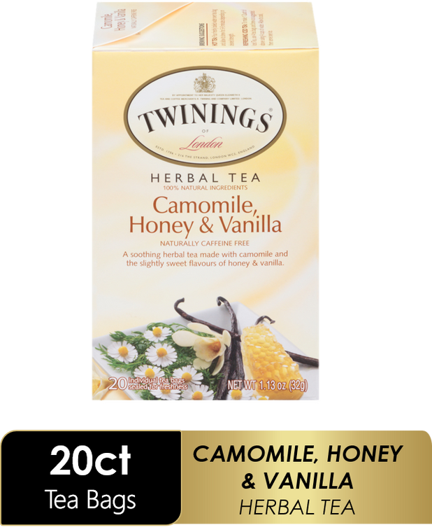 TWININGS HERBAL CAMOMILE, HONEY & VANILLA TEA ( 6X20 BAG )