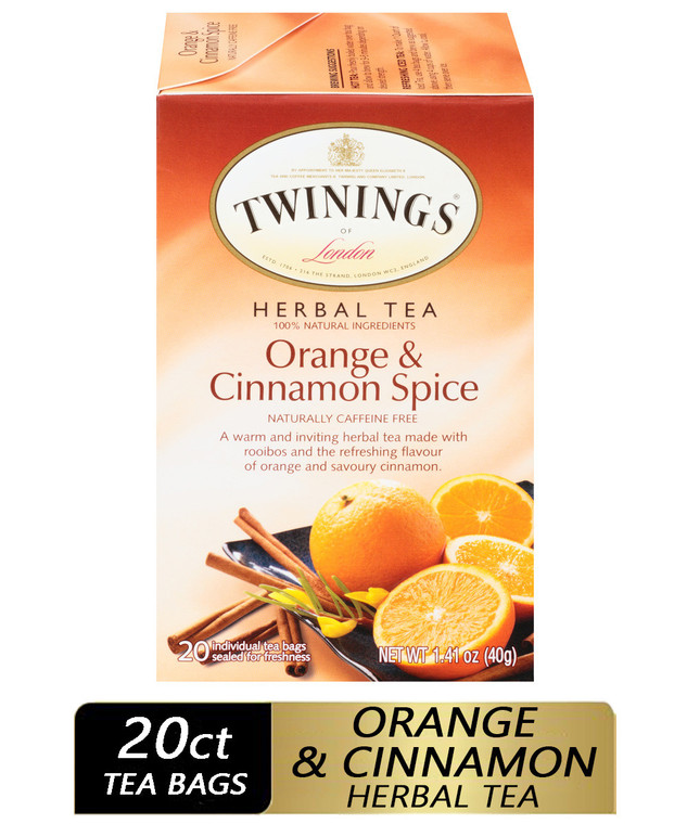 TWININGS ORANGE & CINNAMON SPICE TEA ( 6X20 BAG )